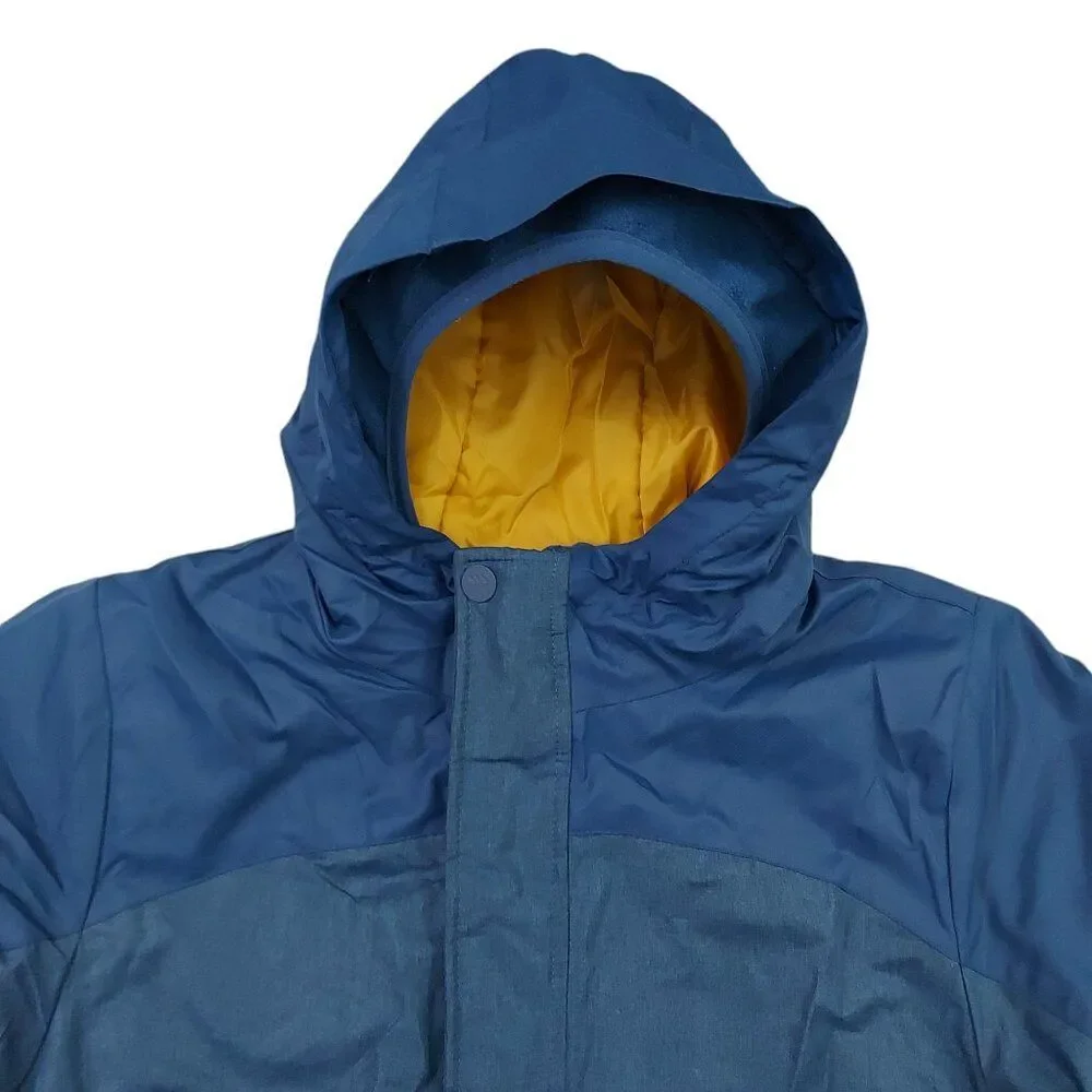 All In Motion Soft Shell Hooded Jacket Youth XL 16 Blue Zip Up Insulated Winter